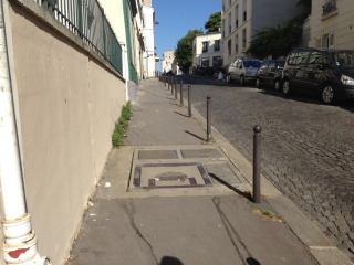Heading up our rue in the morning
